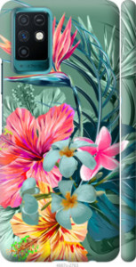 Чехол Тропические цветы v1 для Infinix Note 10