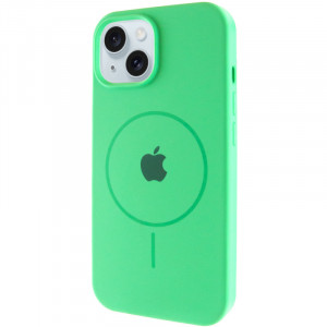 Чохол Silicone Case Full Protective (AA) with Magnetic Safe на Apple iPhone 14 (6.1")