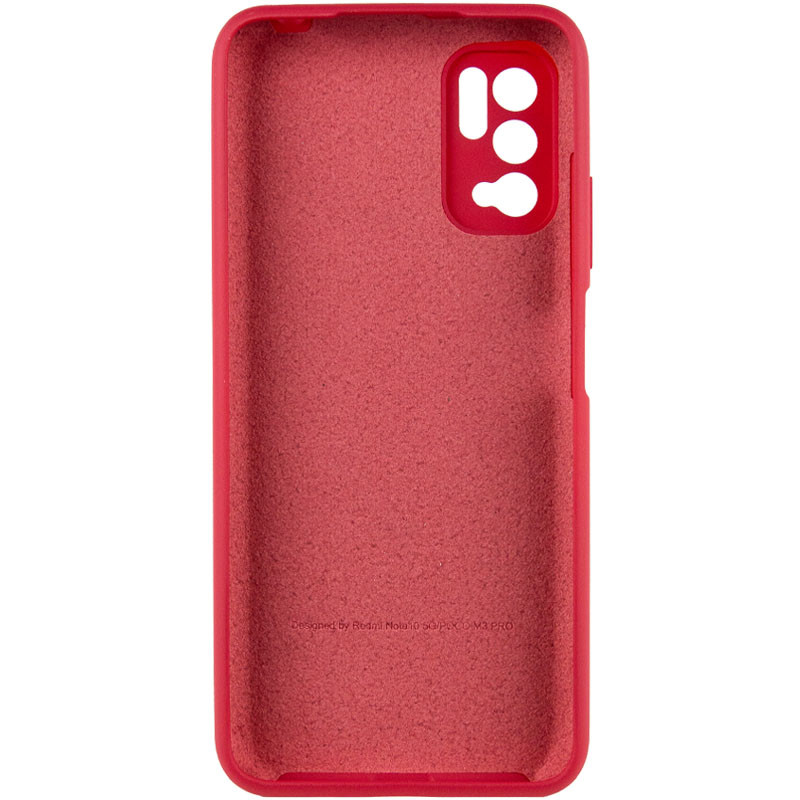 Фото Чехол Silicone Cover Full Camera (AA) для Xiaomi Redmi Note 10 5G / Poco M3 Pro (Красный / Rose Red) на vchehle.ua