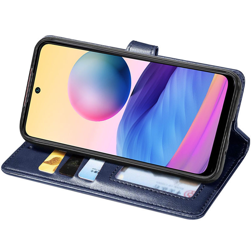 Фото Кожаный чехол-книжка GETMAN Gallant (PU) для Samsung Galaxy A24 4G (Синий) на vchehle.ua
