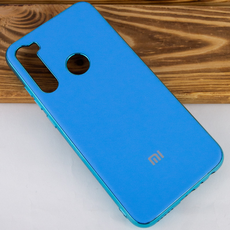 Фото TPU чохол Matte LOGO на Xiaomi Redmi Note 8 / Note 8 2021 (Блакитний / Blue) на vchehle.ua