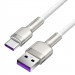 Фото Дата кабель Baseus Cafule Metal Data USB Type-C 66W (1m) (CAKF00010) (White) на vchehle.ua