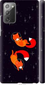 Чехол Лисички в космосе для Samsung Galaxy Note 20