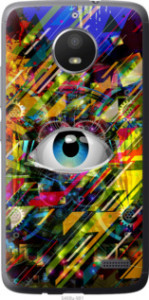 Чехол Абстрактный глаз для Motorola Moto E4