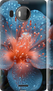 Чехол Роса на цветке для Microsoft Lumia 950 XL Dual Sim