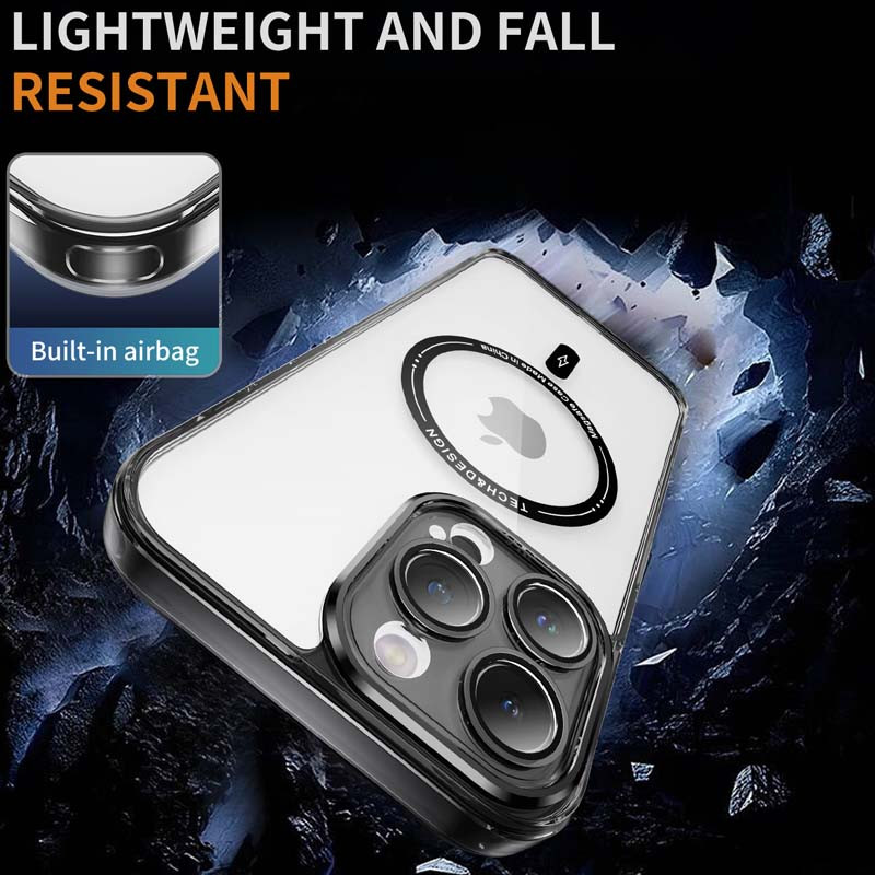 Замовити TPU+PC чохол Fullcolor with Magnetic Safe на Apple iPhone 14 Pro Max (6.7") (Black) на vchehle.ua