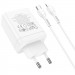 Купить СЗУ Hoco N33 Start PD35W+QC3.0 (1USB-A/2C) + кабель Type-C to Lightning (White) на vchehle.ua