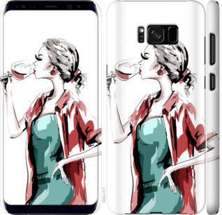 

Чехол Девушка с бокалом для Samsung Galaxy S8 Plus 841300
