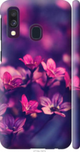 Чехол Пурпурные цветы для Samsung Galaxy A40 2019 A405F