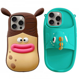 Силиконовый чехол Funny 3D для Apple iPhone 14 Pro (6.1")