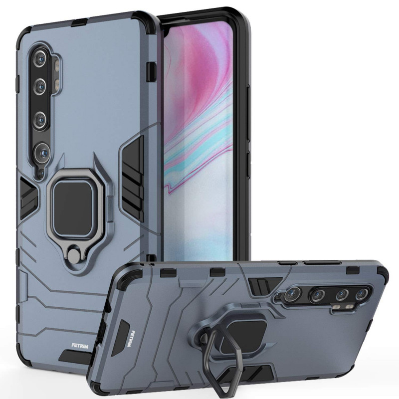 Фото Ударостійкий чохол Transformer Ring for Magnet на Xiaomi Mi Note 10 / Note 10 Pro/CC9 Pro (Сірий / Metal slate) в маназині vchehle.ua