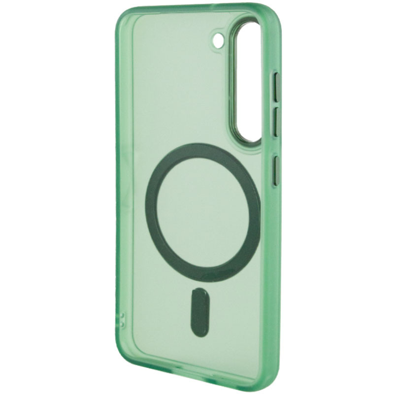 Чехол TPU Lyon frosted with Magnetic Safe для Samsung Galaxy S23 (Green) в магазине vchehle.ua