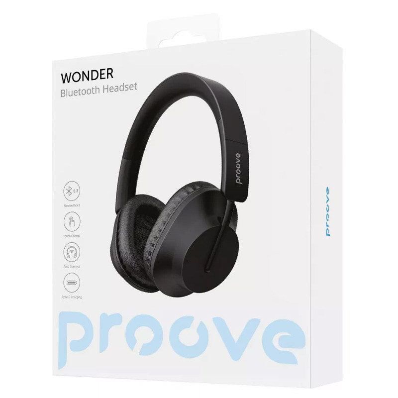 Замовити Бездротові навушники Proove Wonder (Black) на vchehle.ua