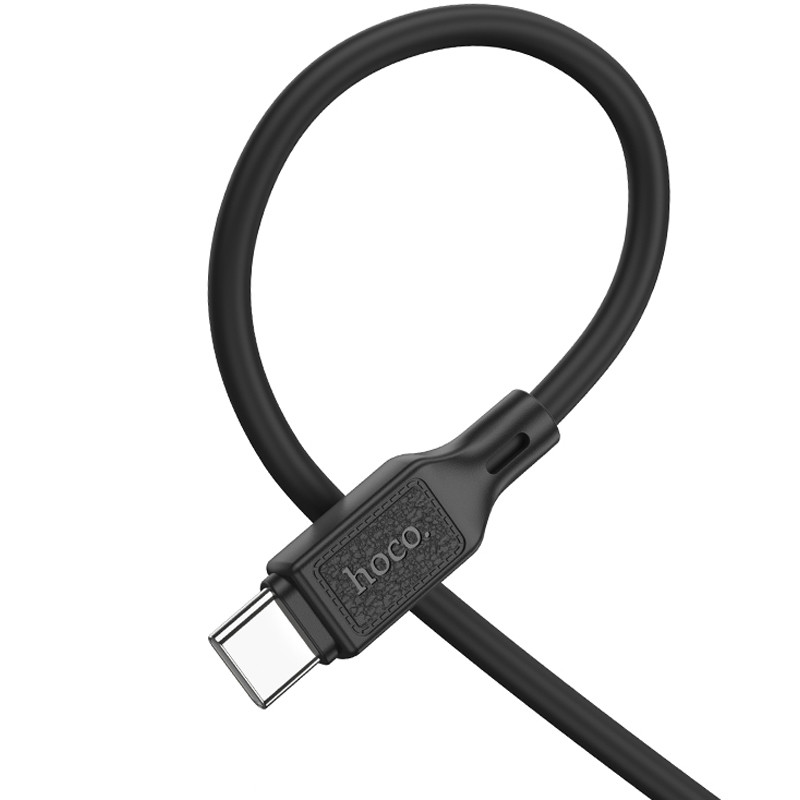 Фото Дата кабель Hoco X90 Cool silicone USB to Type-C (1m) (Black) в магазине vchehle.ua