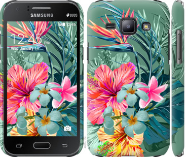 

Чехол Тропические цветы v1 для Samsung Galaxy J1 J100H 844894