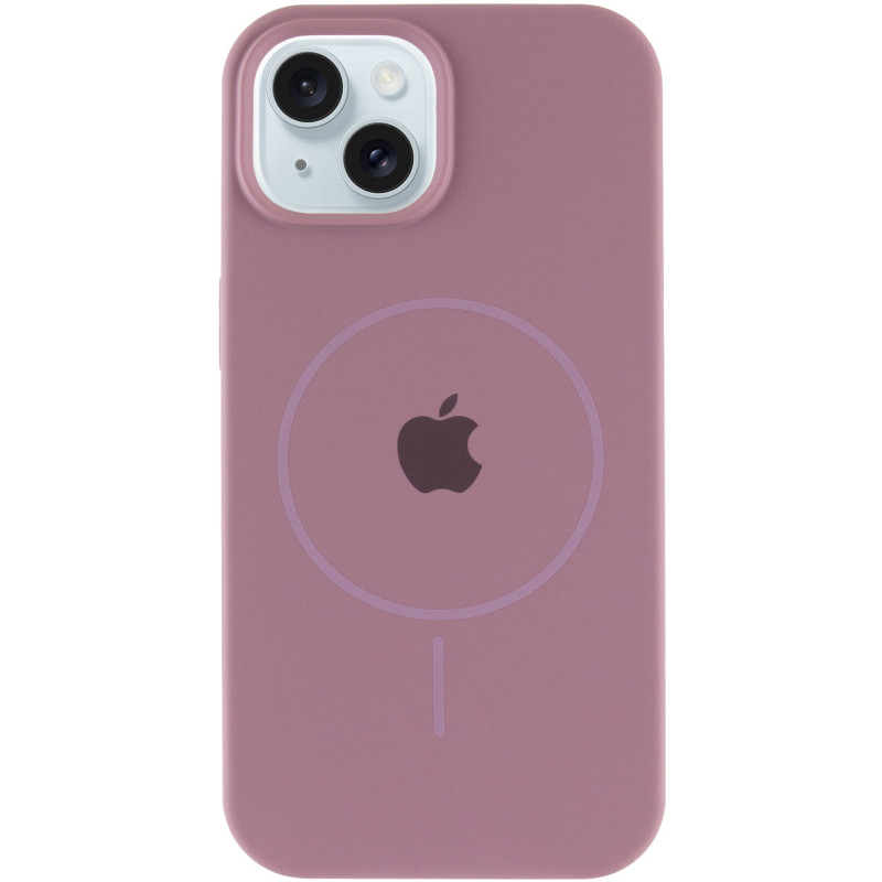 Фото Чохол Silicone Case Full Protective (AA) with Magnetic Safe на Apple iPhone 15 Plus (6.7") (Ліловий / Lilac Pride) на vchehle.ua