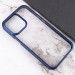 Фото TPU+PC чехол Chrome Buttons для Apple iPhone 13 (6.1") (Синий) на vchehle.ua