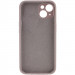 Фото Чохол Silicone Case Full Camera Protective (AA) NO LOGO на Apple iPhone 15 (6.1") (Сірий / Lavender) на vchehle.ua