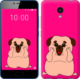 

Чехол Весёлый мопс для Meizu M5c 928479