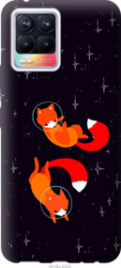 Чехол Лисички в космосе для Realme 8