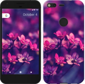 Чехол Пурпурные цветы для Google Pixel