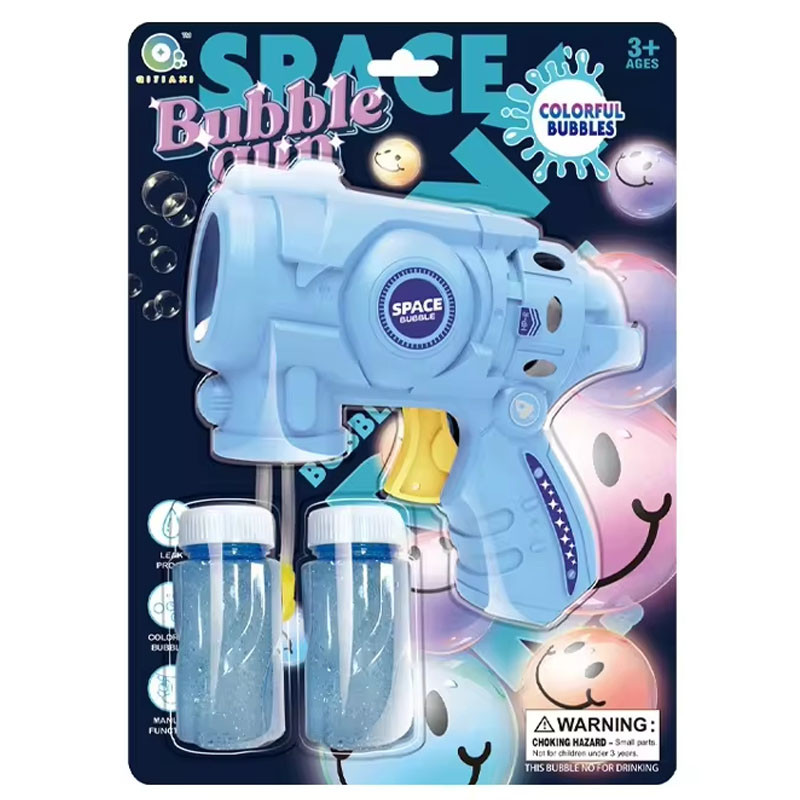 Замовити Пістолет із мильними бульбашками Space Bubble Gun (2 pack bottle - 50+50ml) (Blue) на vchehle.ua