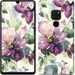 

Чехол Цветы акварелью для Huawei Mate 20 668356