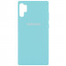 Чохол Silicone Cover Full Protective (AA) на Samsung Galaxy Note 10 Plus (Бірюзовий / Ice Blue)