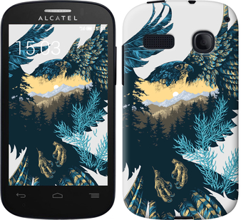 

Чехол Арт-орел на фоне природы для Alcatel One Touch Pop C3 4033D 239459