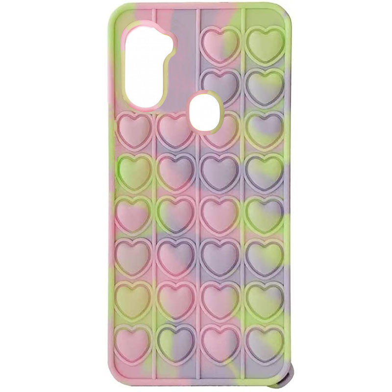 

Силіконовий 3D чохол-антистрес Pop it Heart для Samsung Galaxy A11 (Yellow / Purple / Pink) 1187475