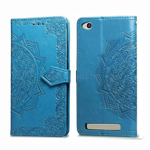 Фото Кожаный чехол-книжка Art Case с визитницей для Xiaomi Redmi 4a (Синий) в магазине vchehle.ua