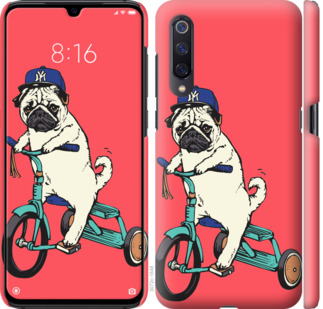 

Чехол Мопс на велосипеде для Xiaomi Mi A3 778790