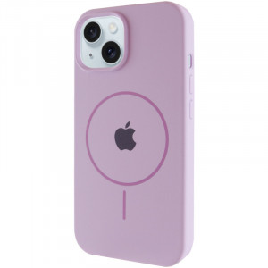 Чехол Silicone Case Full Protective (AA) with Magnetic Safe для Apple iPhone 14 (6.1")