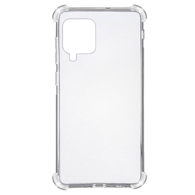 TPU чохол GETMAN Ease logo посилені кути на Samsung Galaxy A12 / M12 (Прозорий / Transparent)