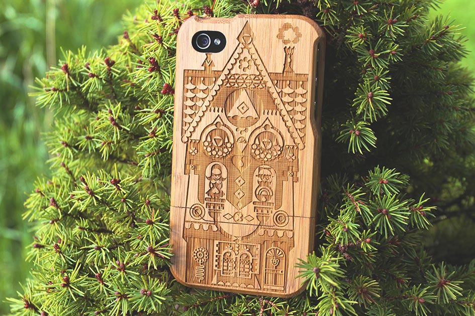 grove iphone case bamboo