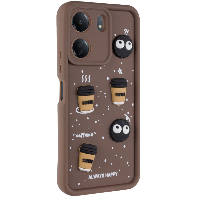 Чехол TPU Toys Case для Xiaomi Redmi 13C / Poco C65 (Brown / Always Happy)