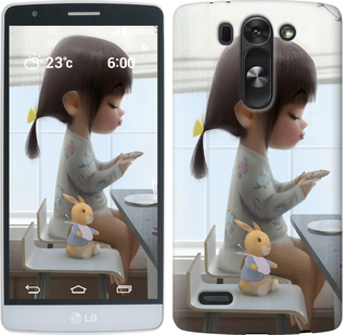 

Чехол Милая девочка с зайчиком для LG G3s D724 636567