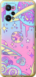 Чехол Розовая галактика для Realme GT Neo 3T