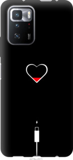 Чехол Подзарядка сердца для Xiaomi Poco X3 GT