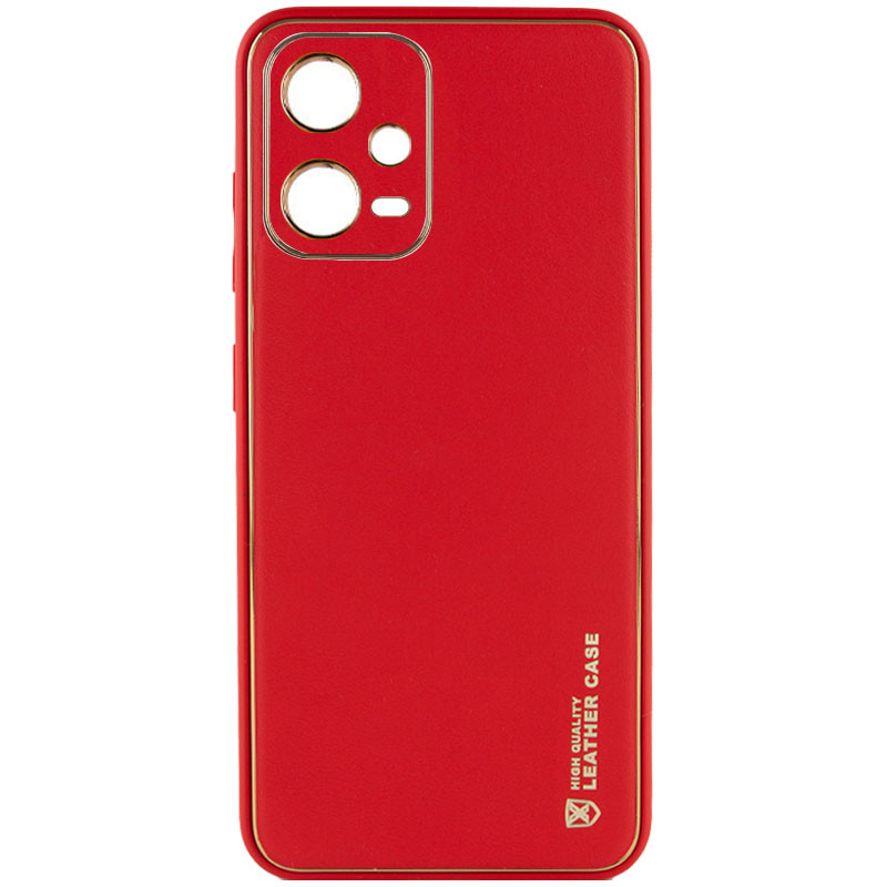 Шкіряний чохол Xshield на Xiaomi Poco X5 5G / Redmi Note 12 5G (Червоний / Red)