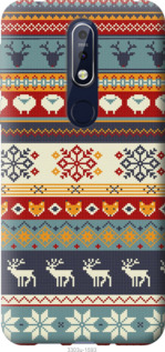 

Чехол Рождественский орнамент для Nokia 7.1 956034