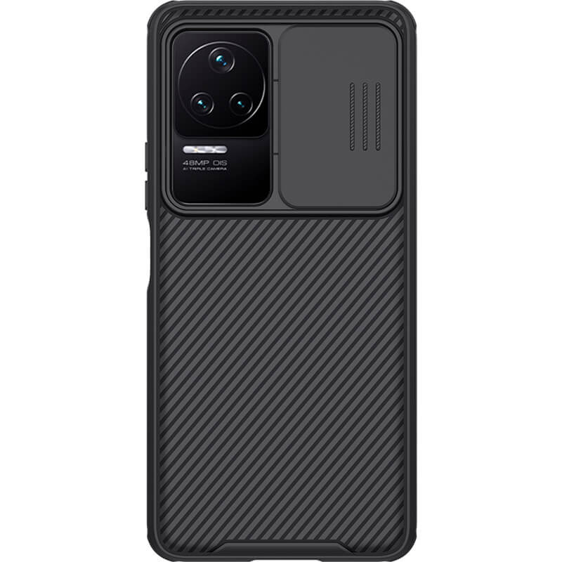 Карбоновая накладка Nillkin Camshield (шторка на камеру) для Xiaomi Redmi K50 / K50 Pro (Черный / Black)