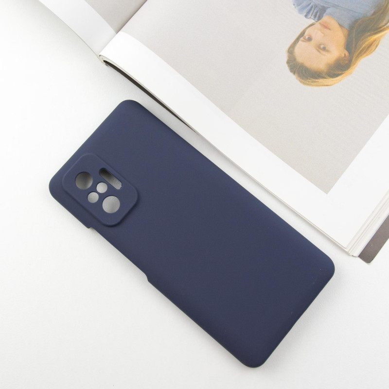 Фото Чехол Silicone Cover Lakshmi Full Camera (AAA) для Xiaomi Redmi Note 10 Pro / 10 Pro Max (Темно-синий / Midnight blue) на vchehle.ua