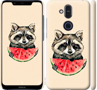 

Чехол Енотик с арбузом для Nokia 8.1 800090