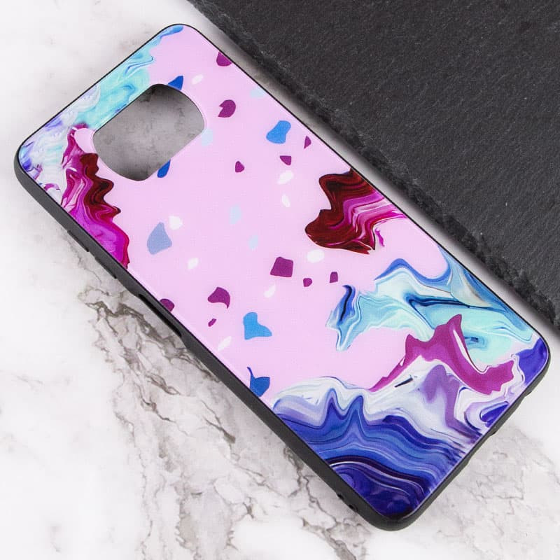 Фото TPU+Glass чехол Diversity для Xiaomi Poco X3 NFC / Poco X3 Pro (Stains red) в магазине vchehle.ua