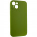 Фото Чехол Silicone Case Full Camera Protective (AA) NO LOGO для Apple iPhone 14 (6.1") (Зеленый / Dark Olive) на vchehle.ua