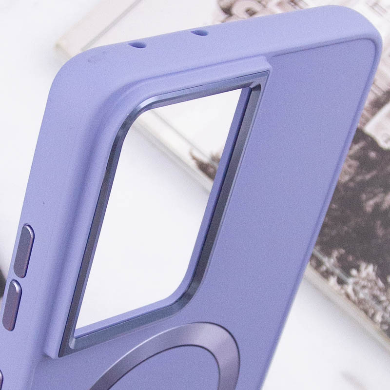 Фото TPU чехол Bonbon Metal Style with Magnetic safe для Samsung Galaxy S21 Ultra (Сиреневый / Dasheen) на vchehle.ua