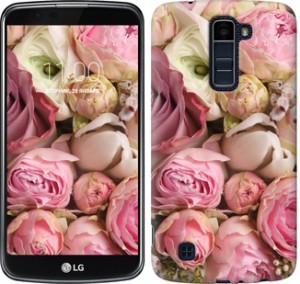 Чехол Розы v2 для LG K10 / K410