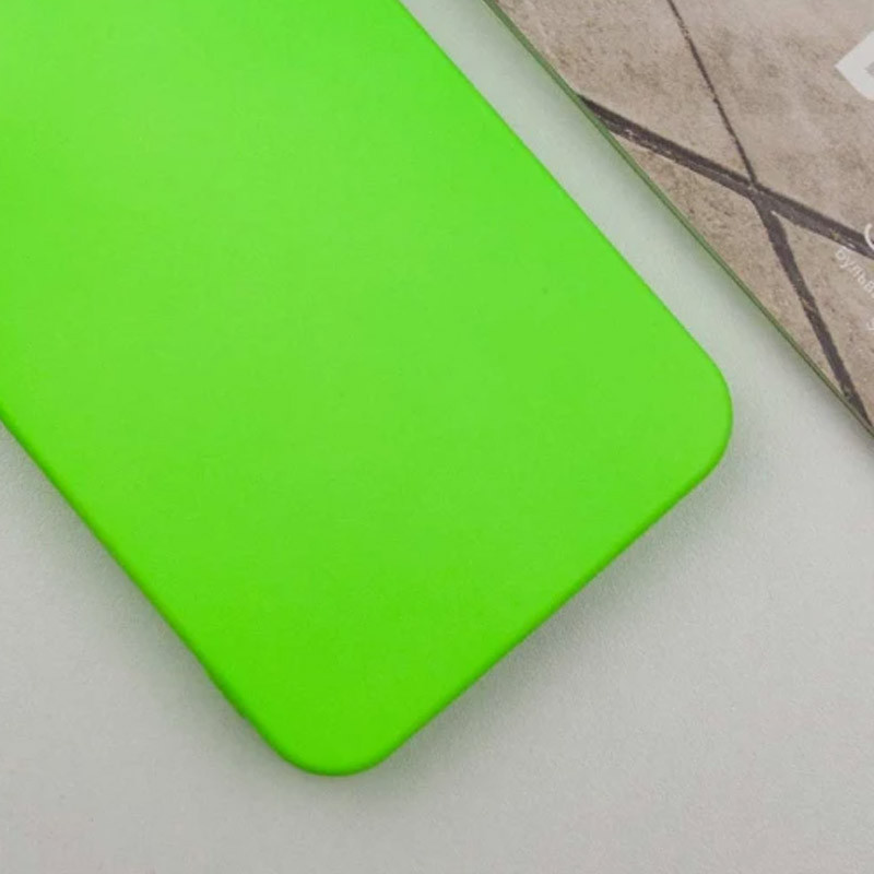 Фото Чехол TPU GETMAN Liquid Silk Full Camera для Samsung Galaxy S21 FE (Салатовый / Neon Green) на vchehle.ua