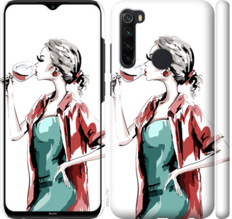 

Чохол Дівчина з келихом на Xiaomi Redmi Note 8T 875360